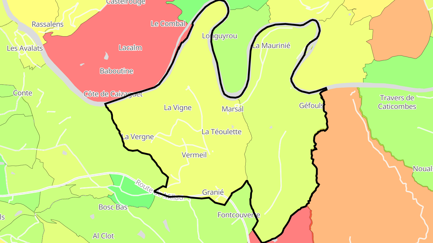 Carte des prix de l'immobilier Marsal