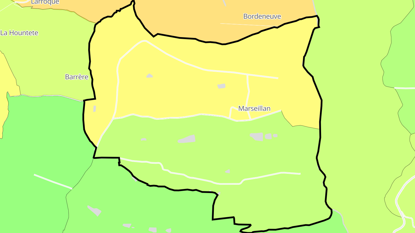 Carte des prix de l'immobilier Marseillan