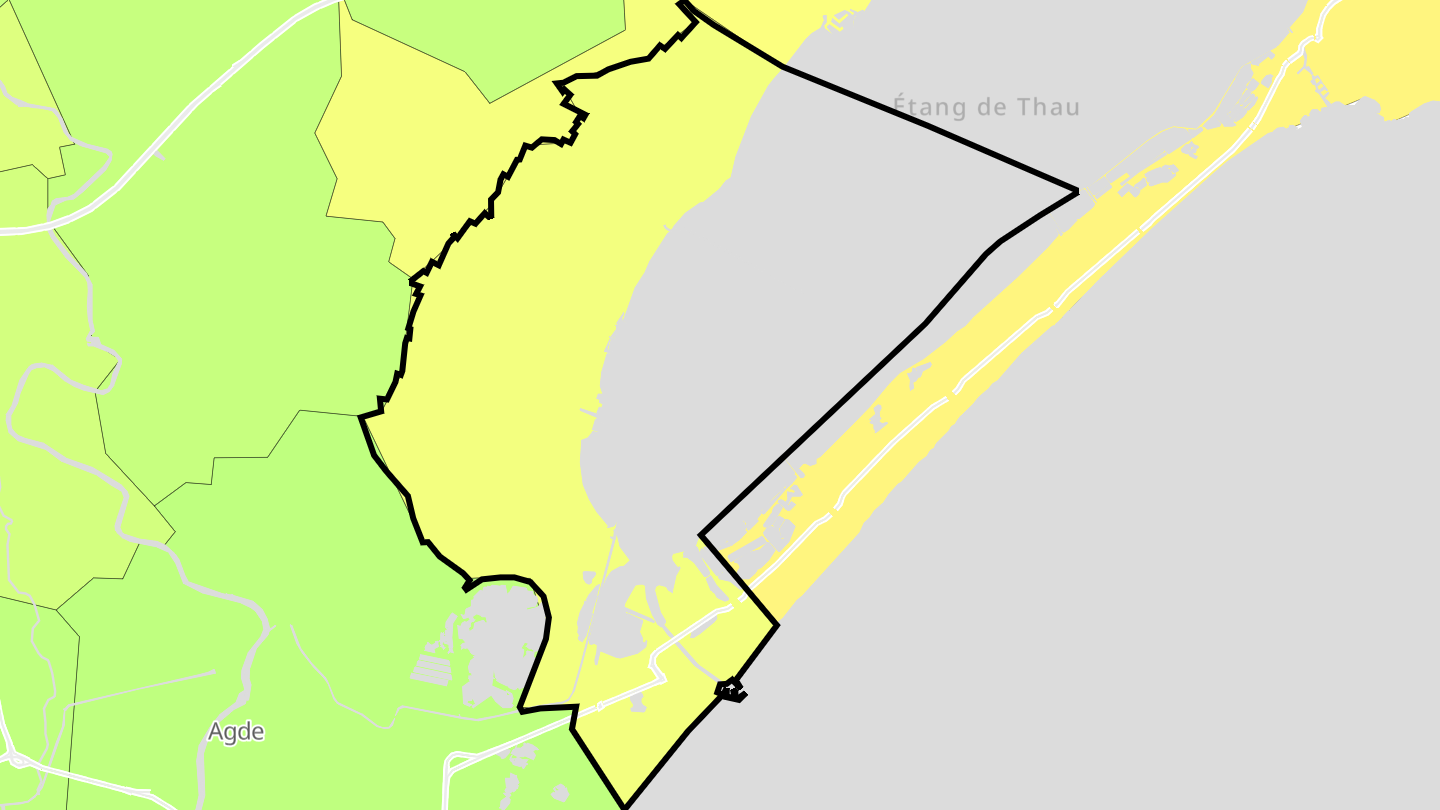 Carte des prix de l'immobilier Marseillan