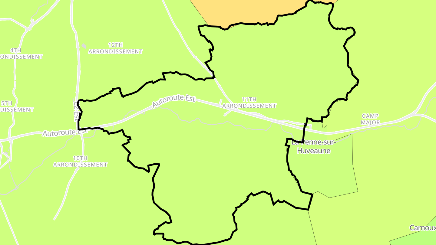 Carte des prix de l'immobilier Marseille 11e Arrondissement