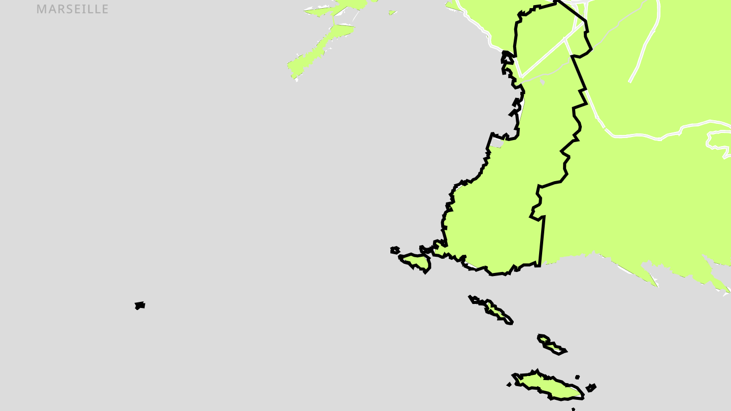 Carte des prix de l'immobilier Marseille 8e Arrondissement