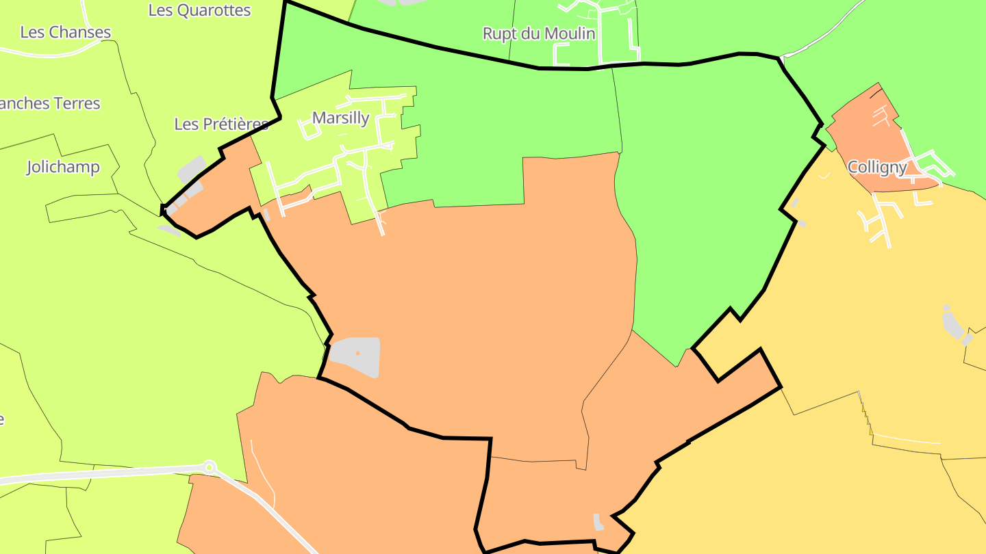 Carte des prix de l'immobilier Marsilly