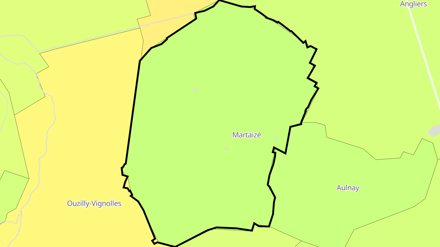 Carte des prix de l'immobilier Martaizé