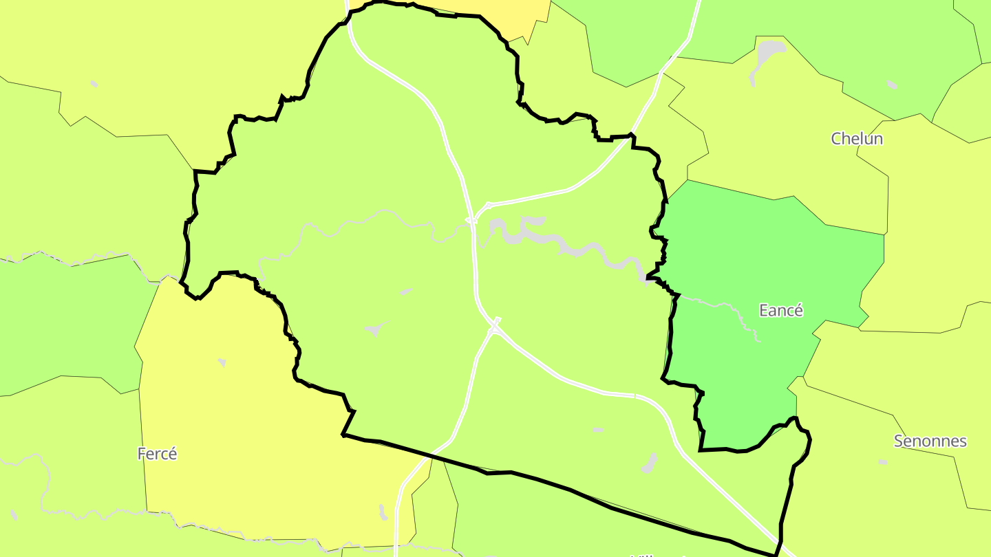 Carte des prix de l'immobilier Martigné-Ferchaud