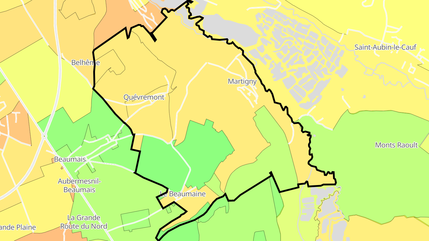 Carte des prix de l'immobilier Martigny