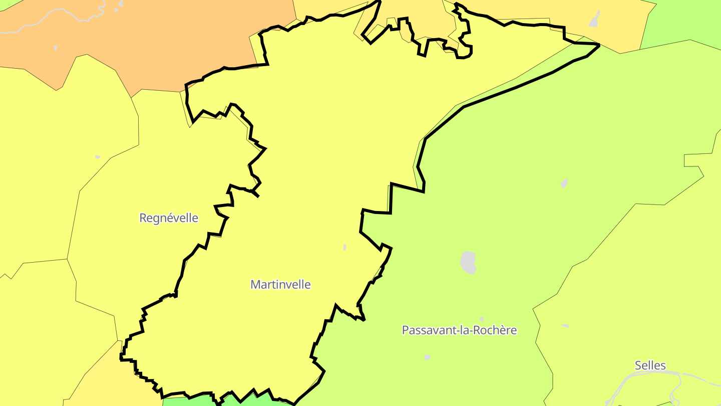 Carte des prix de l'immobilier Martinvelle
