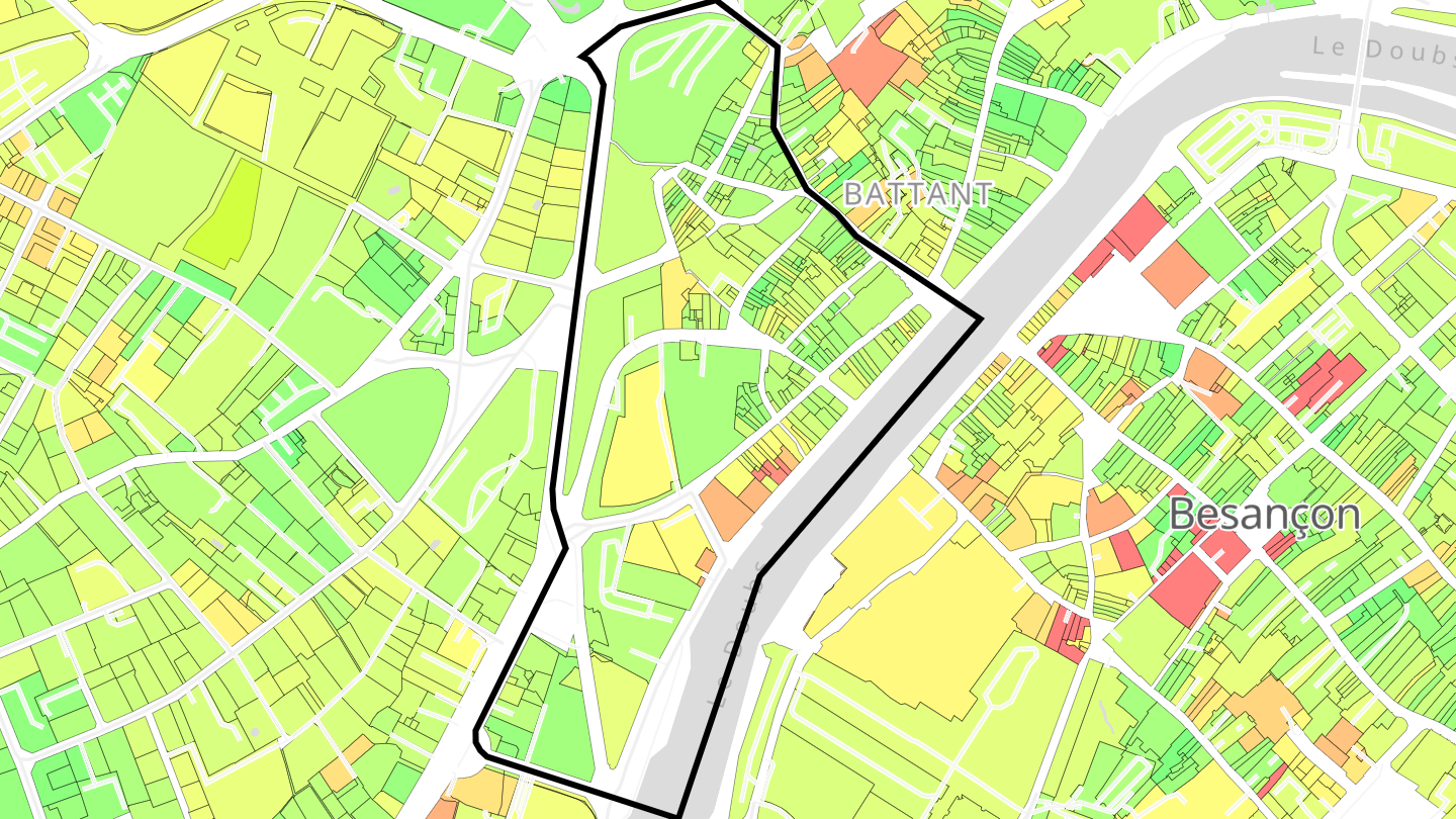Carte des prix de l'immobilier Marulaz