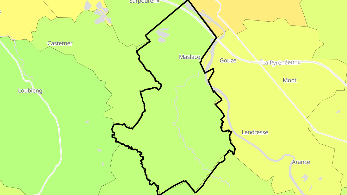 Carte des prix de l'immobilier Maslacq