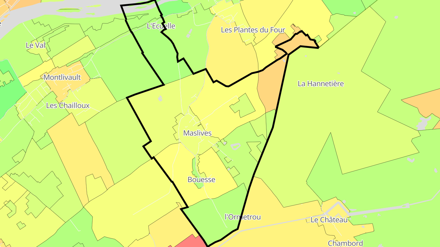 Carte des prix de l'immobilier Maslives