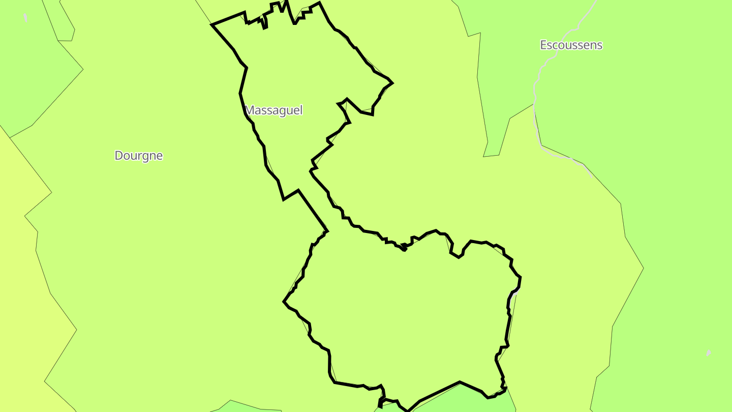 Carte des prix de l'immobilier Massaguel