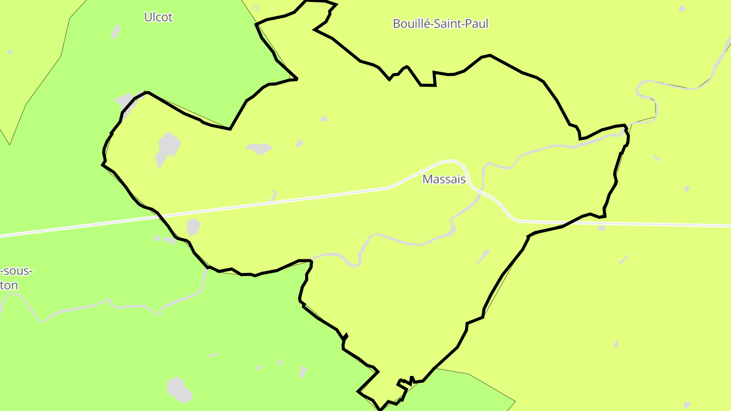 Carte des prix de l'immobilier Massais