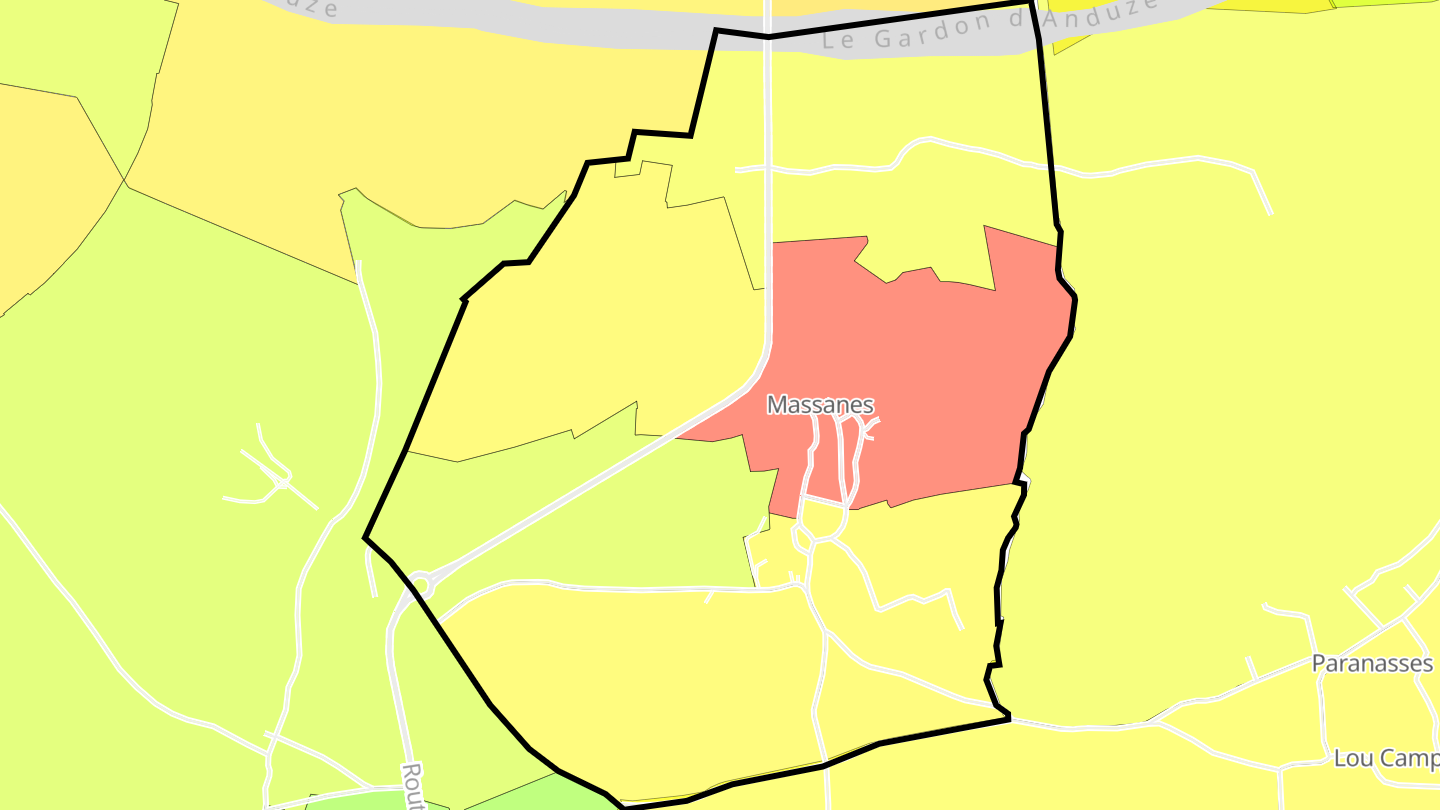 Carte des prix de l'immobilier Massanes