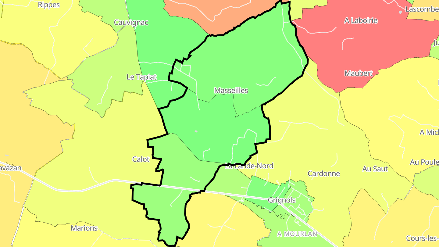 Carte des prix de l'immobilier Masseilles