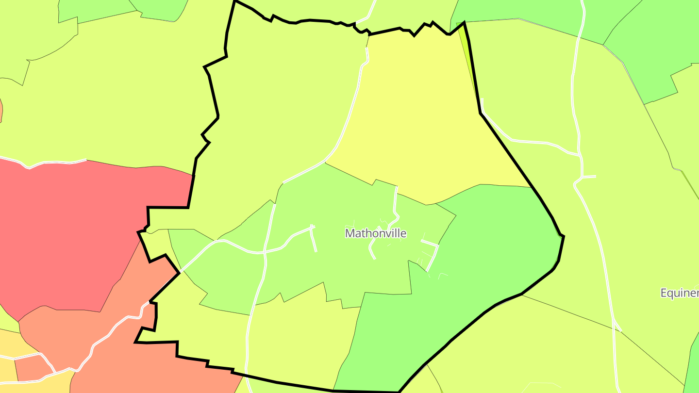 Carte des prix de l'immobilier Mathonville