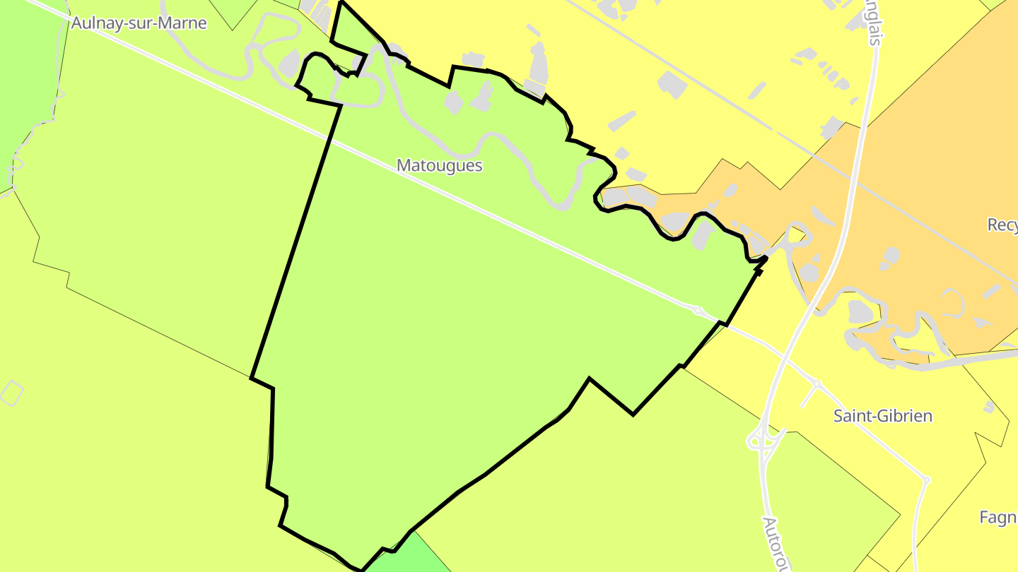 Carte des prix de l'immobilier Matougues