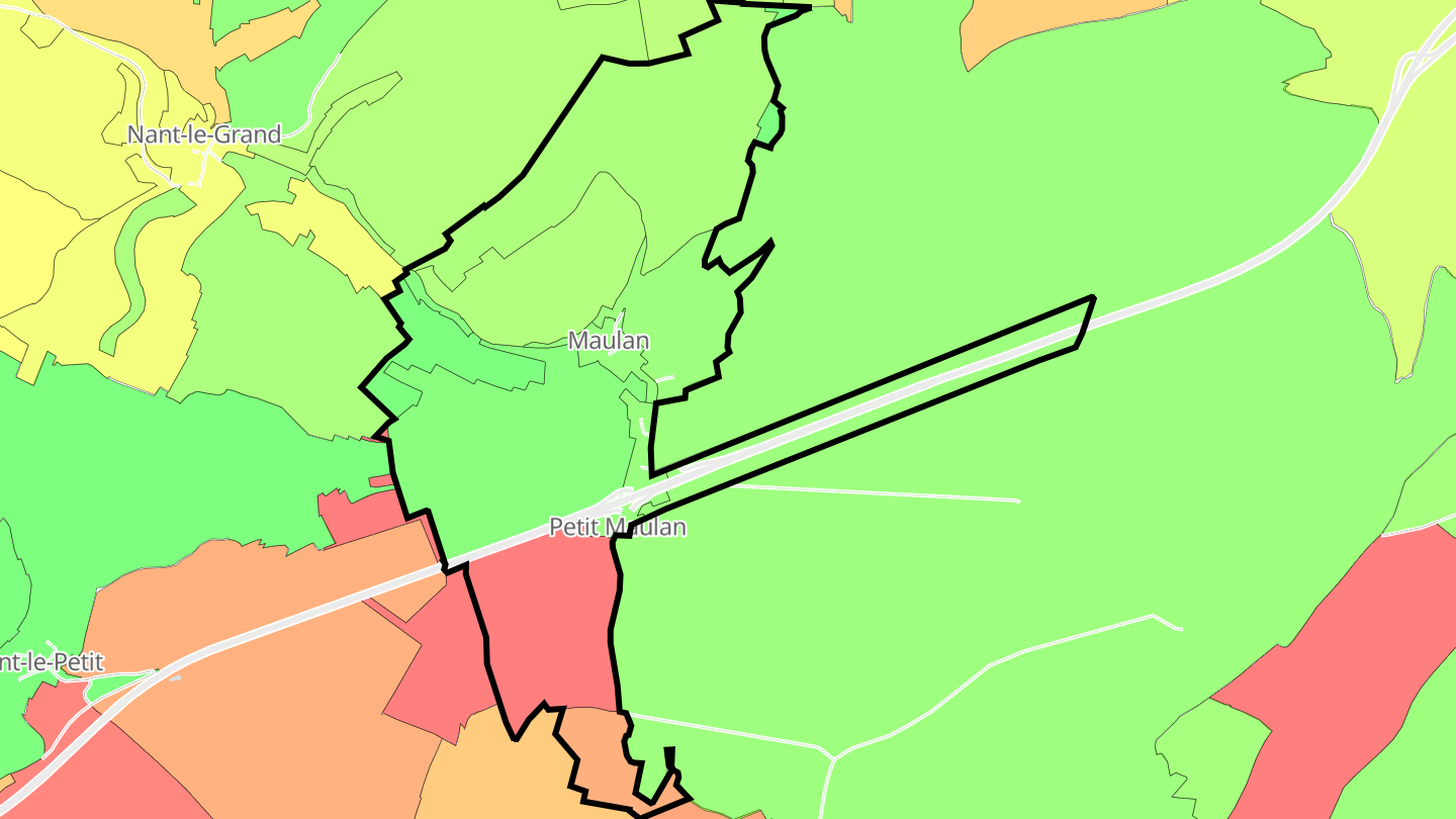 Carte des prix de l'immobilier Maulan