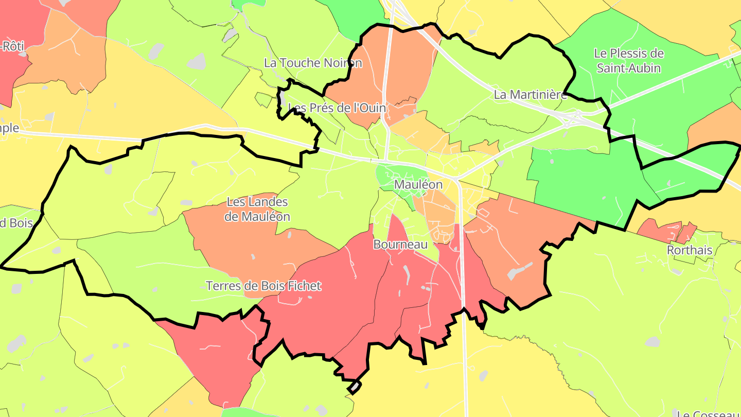 Carte des prix de l'immobilier Mauléon