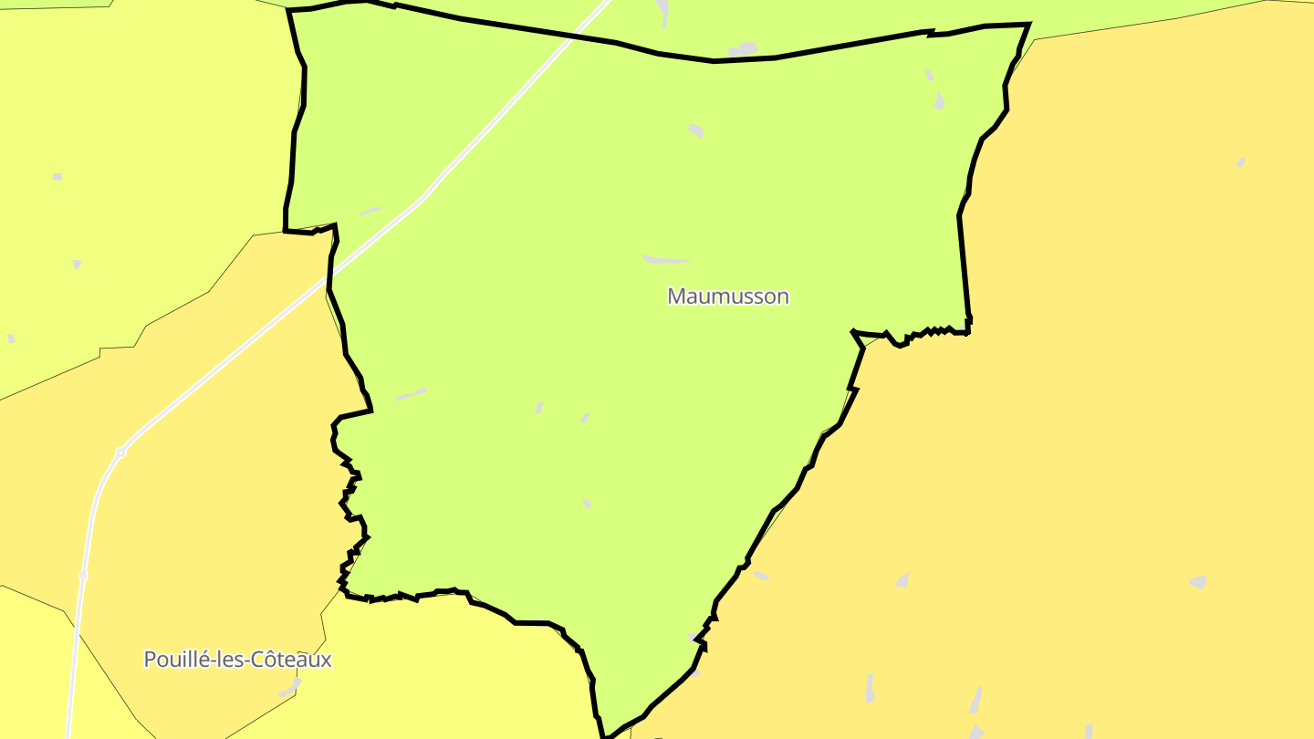 Carte des prix de l'immobilier Maumusson