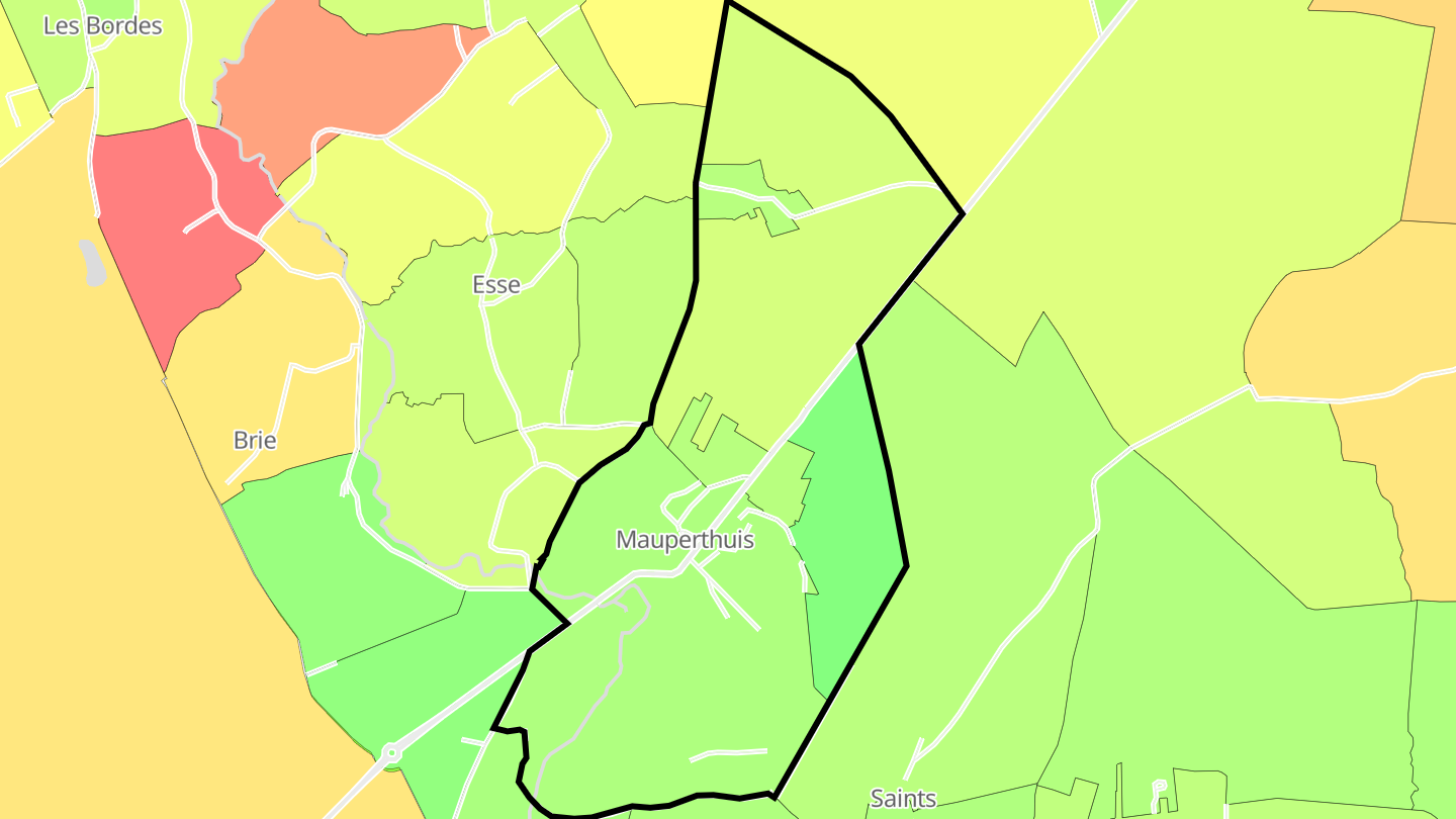 Carte des prix de l'immobilier Mauperthuis
