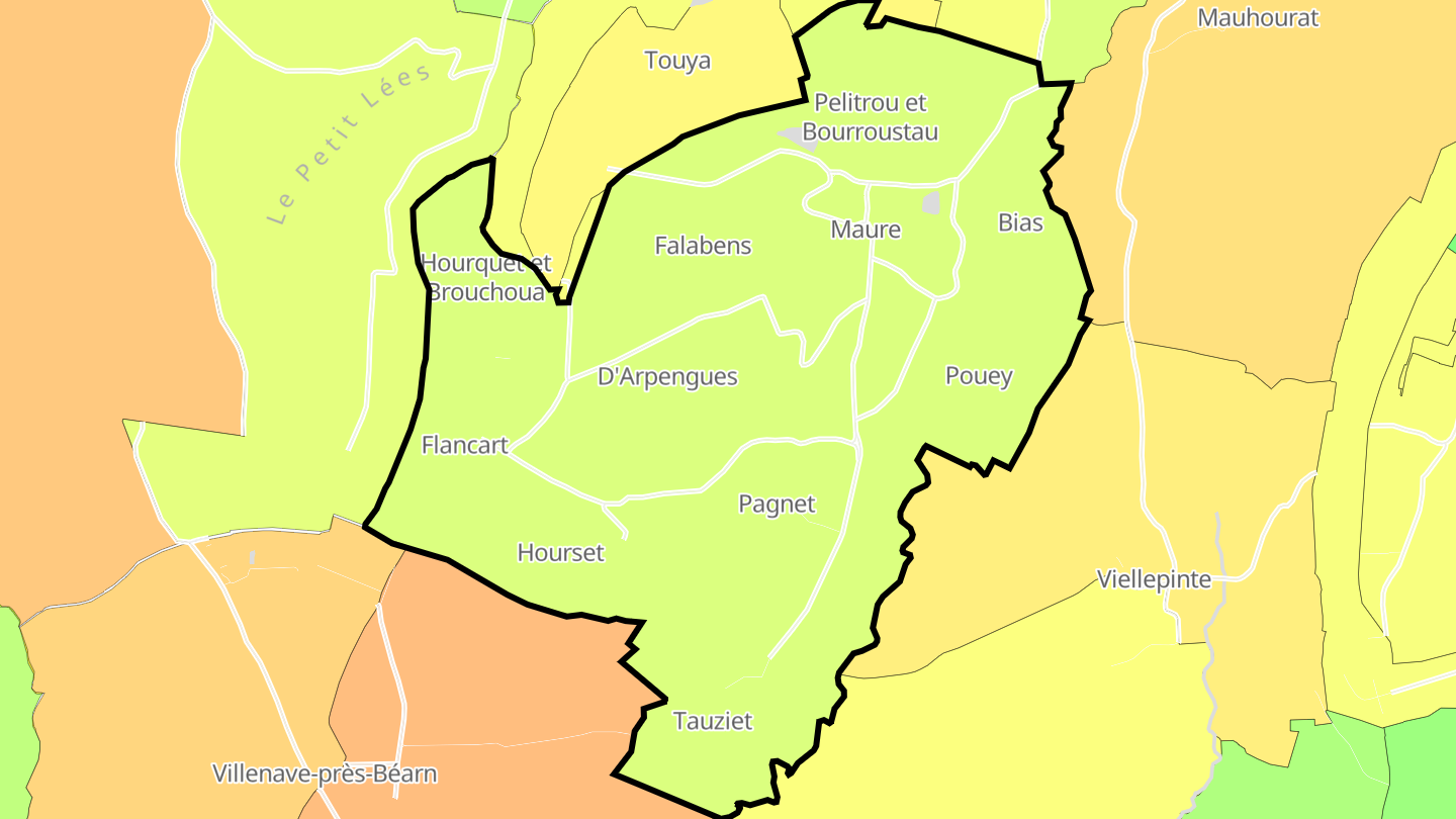 Carte des prix de l'immobilier Maure