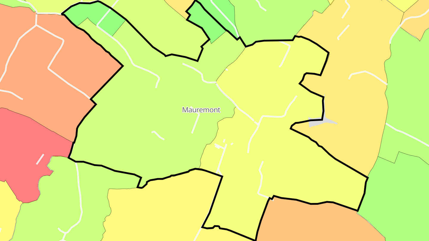 Carte des prix de l'immobilier Mauremont