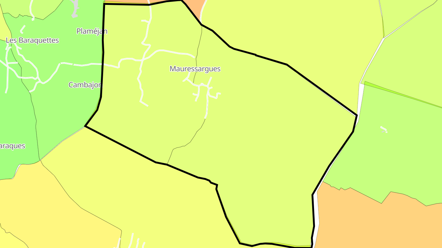 Carte des prix de l'immobilier Mauressargues