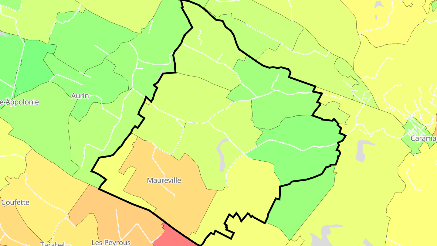 Carte des prix de l'immobilier Maureville