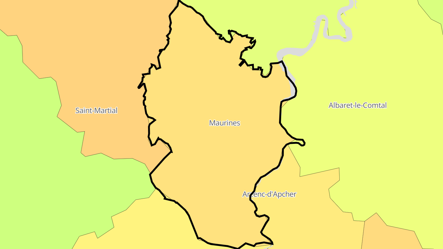 Carte des prix de l'immobilier Maurines