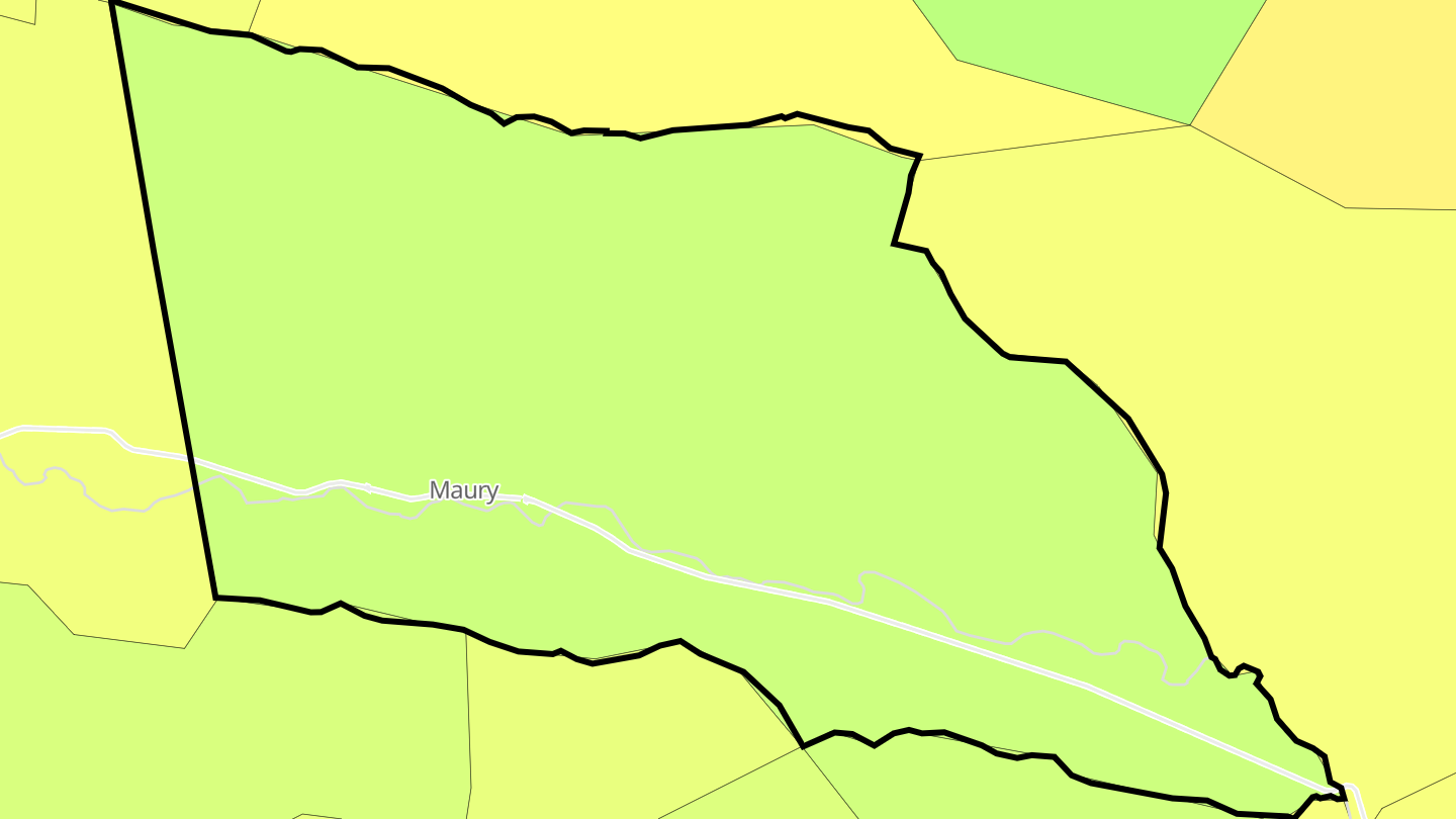 Carte des prix de l'immobilier Maury