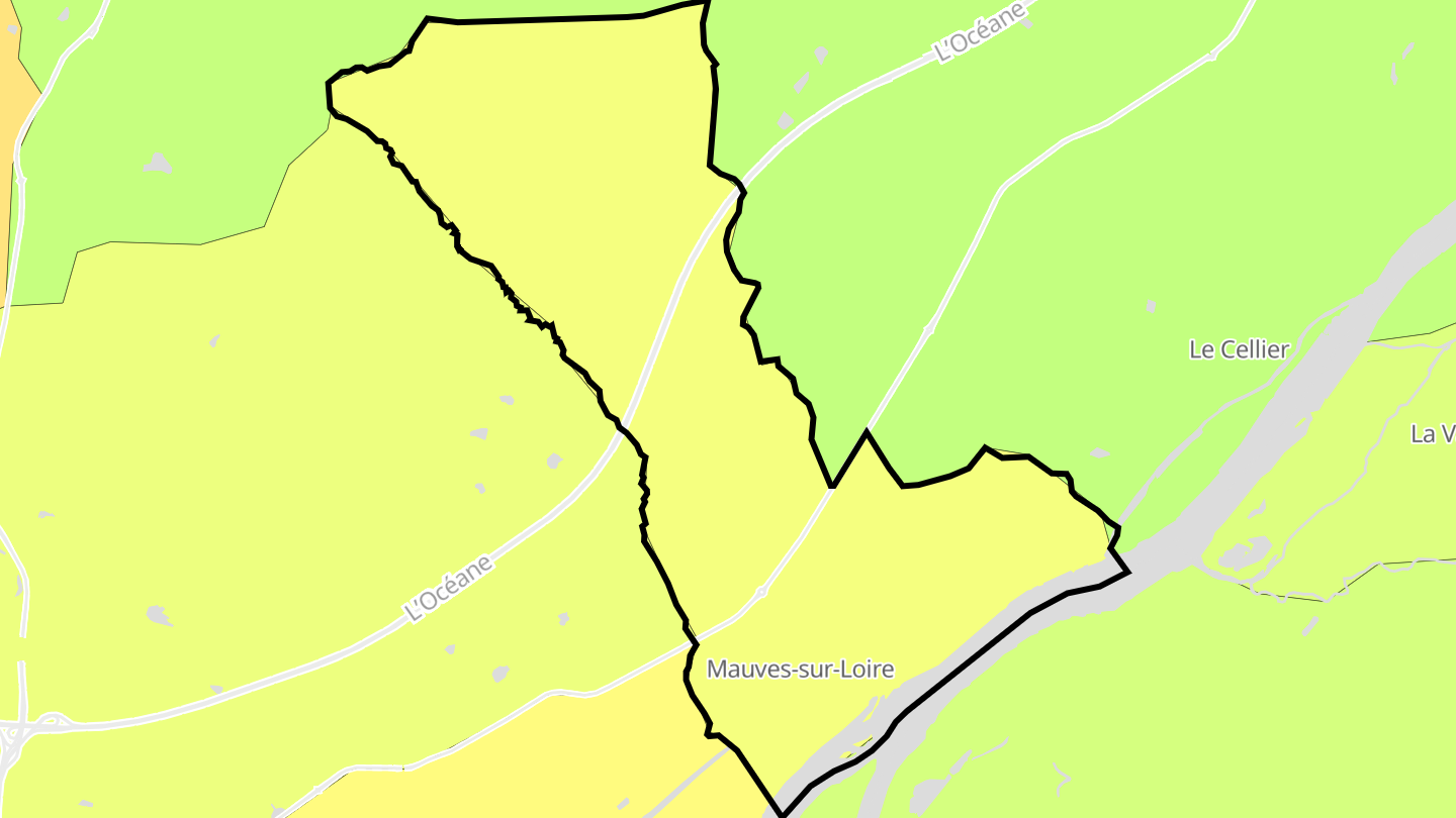 Carte des prix de l'immobilier Mauves-sur-Loire