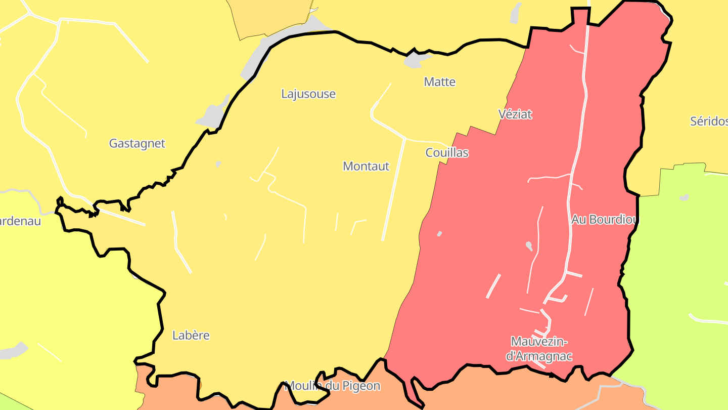 Carte des prix de l'immobilier Mauvezin-d'Armagnac
