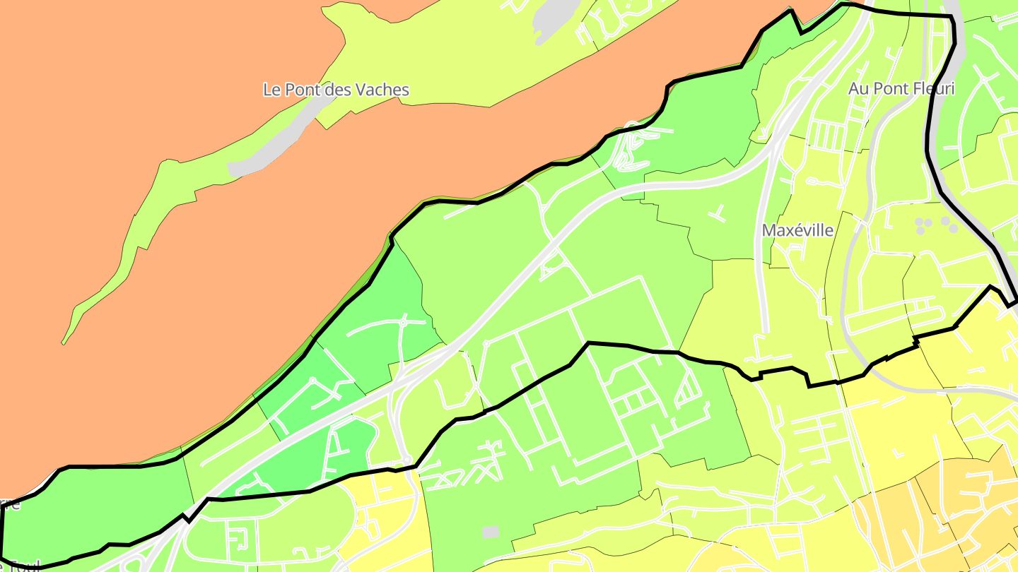 Carte des prix de l'immobilier Maxéville
