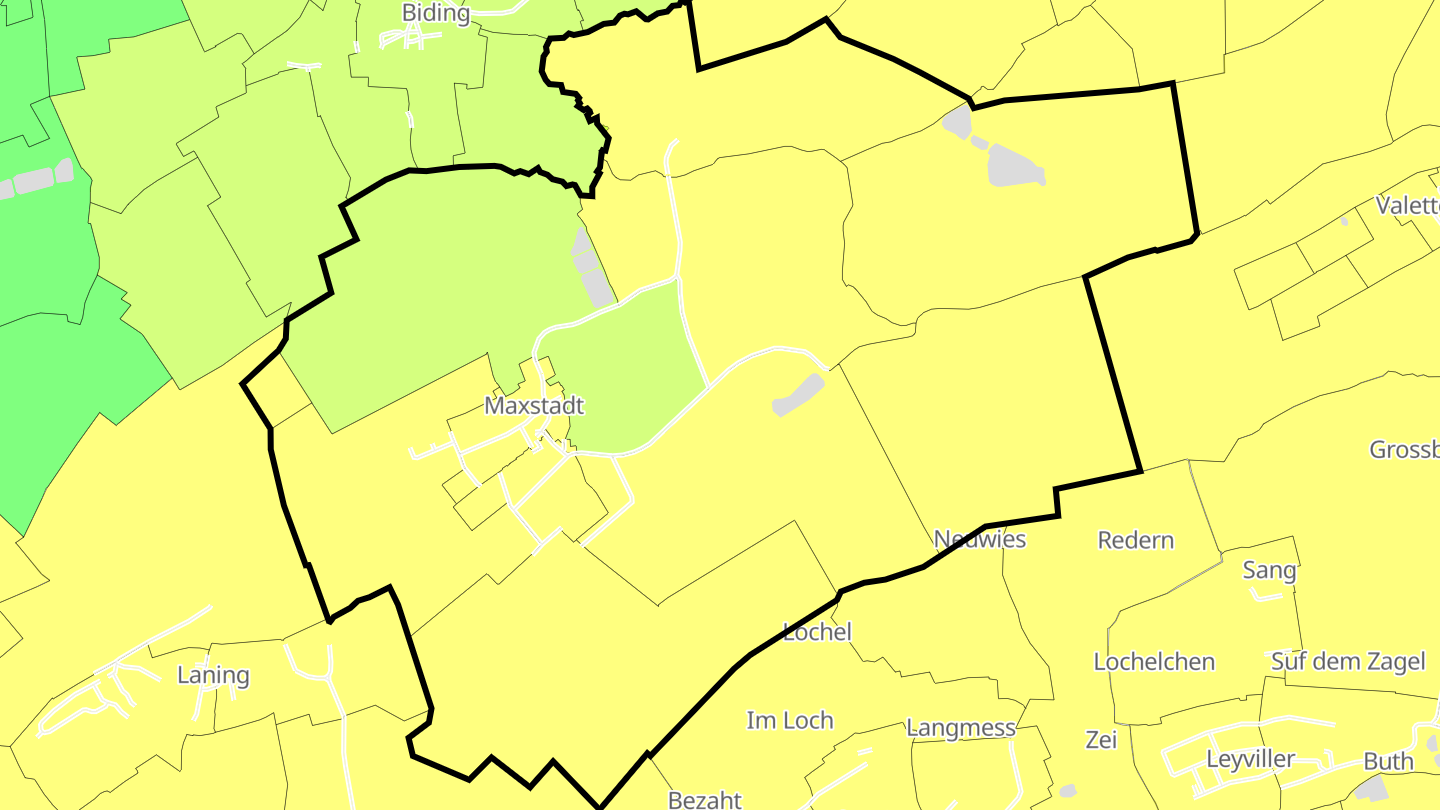 Carte des prix de l'immobilier Maxstadt