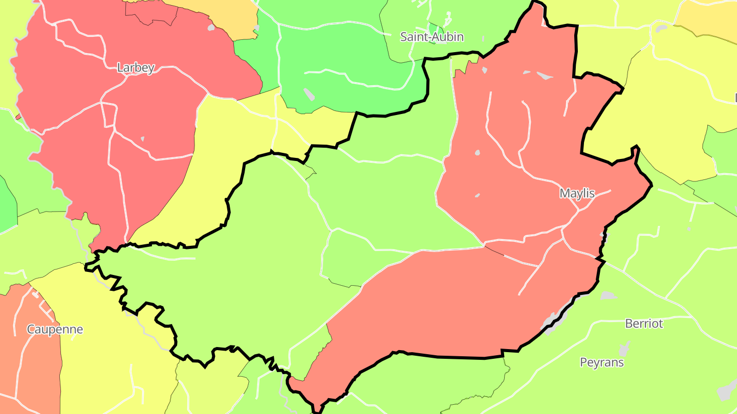 Carte des prix de l'immobilier Maylis