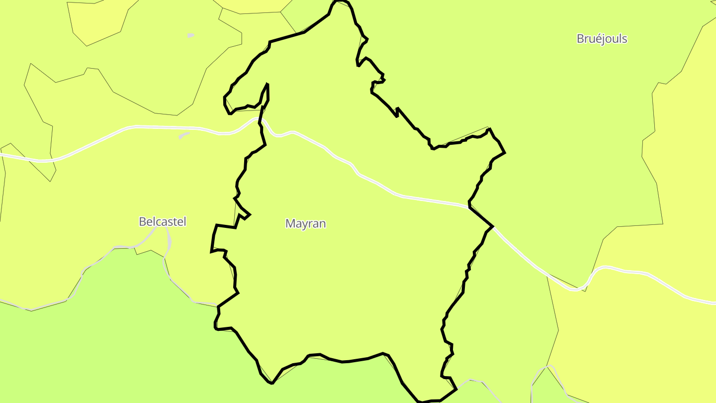 Carte des prix de l'immobilier Mayran