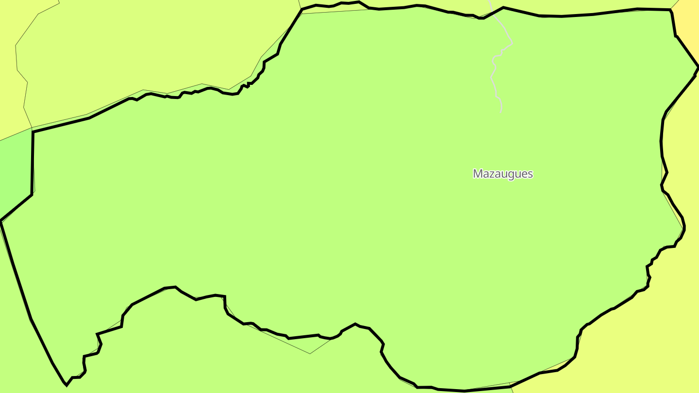 Carte des prix de l'immobilier Mazaugues