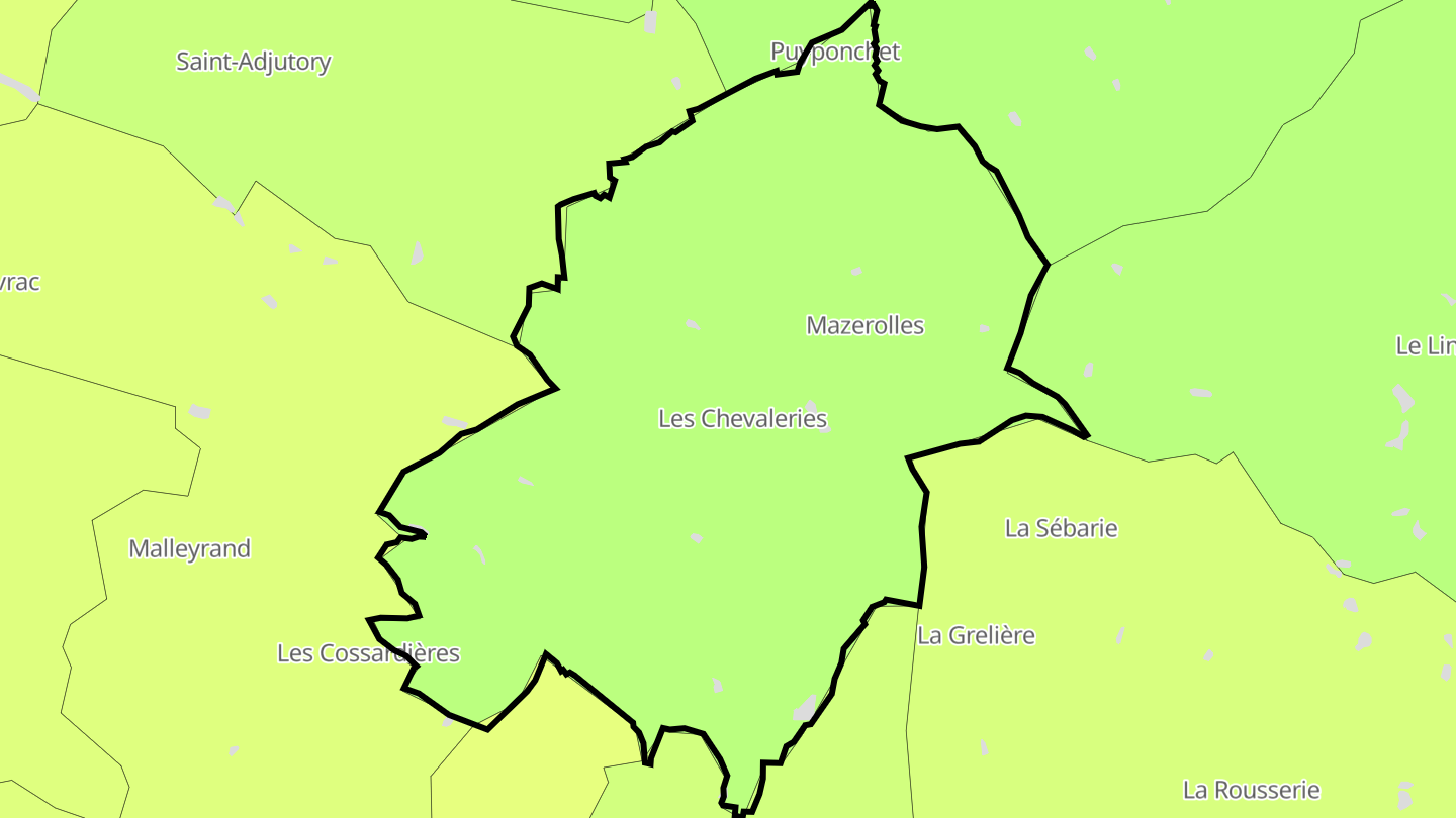 Carte des prix de l'immobilier Mazerolles