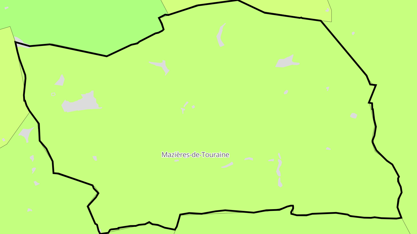 Carte des prix de l'immobilier Mazières-de-Touraine