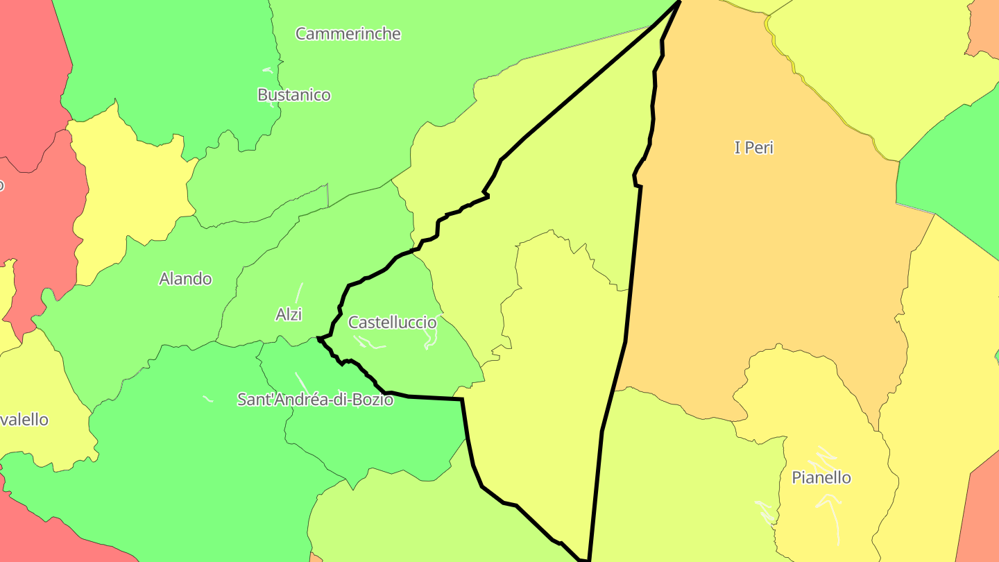 Carte des prix de l'immobilier Mazzola