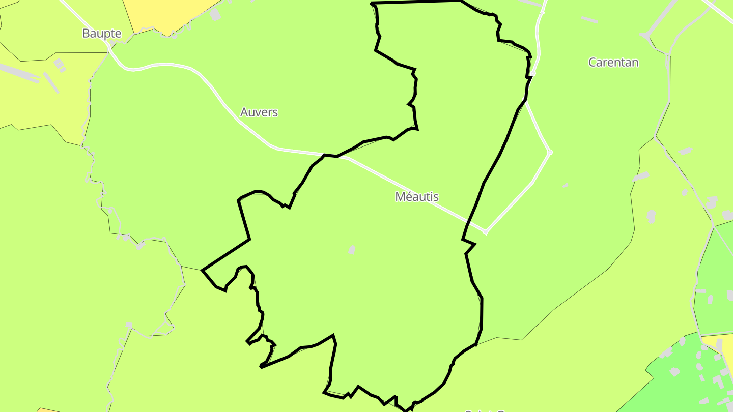 Carte des prix de l'immobilier Méautis