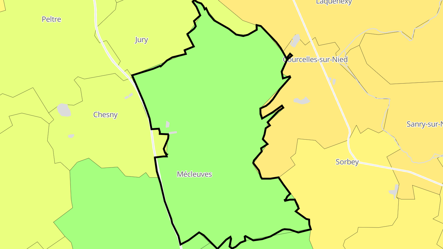 Carte des prix de l'immobilier Mécleuves