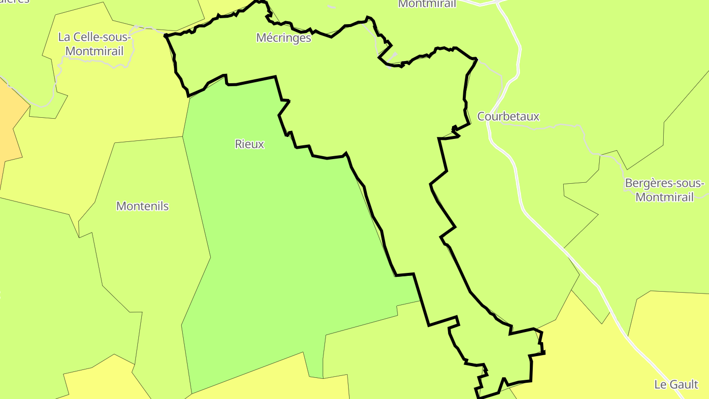 Carte des prix de l'immobilier Mécringes