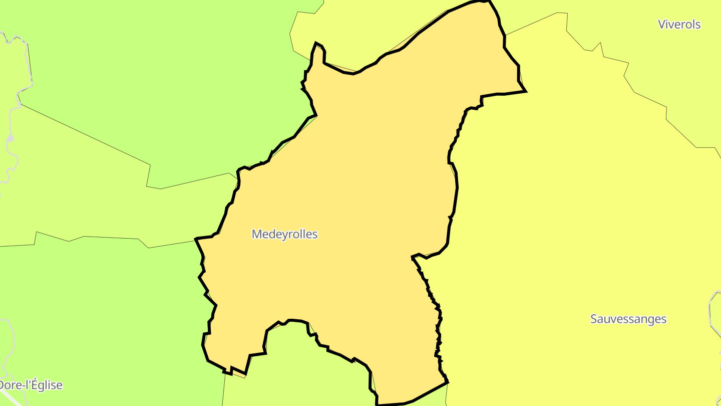 Carte des prix de l'immobilier Medeyrolles