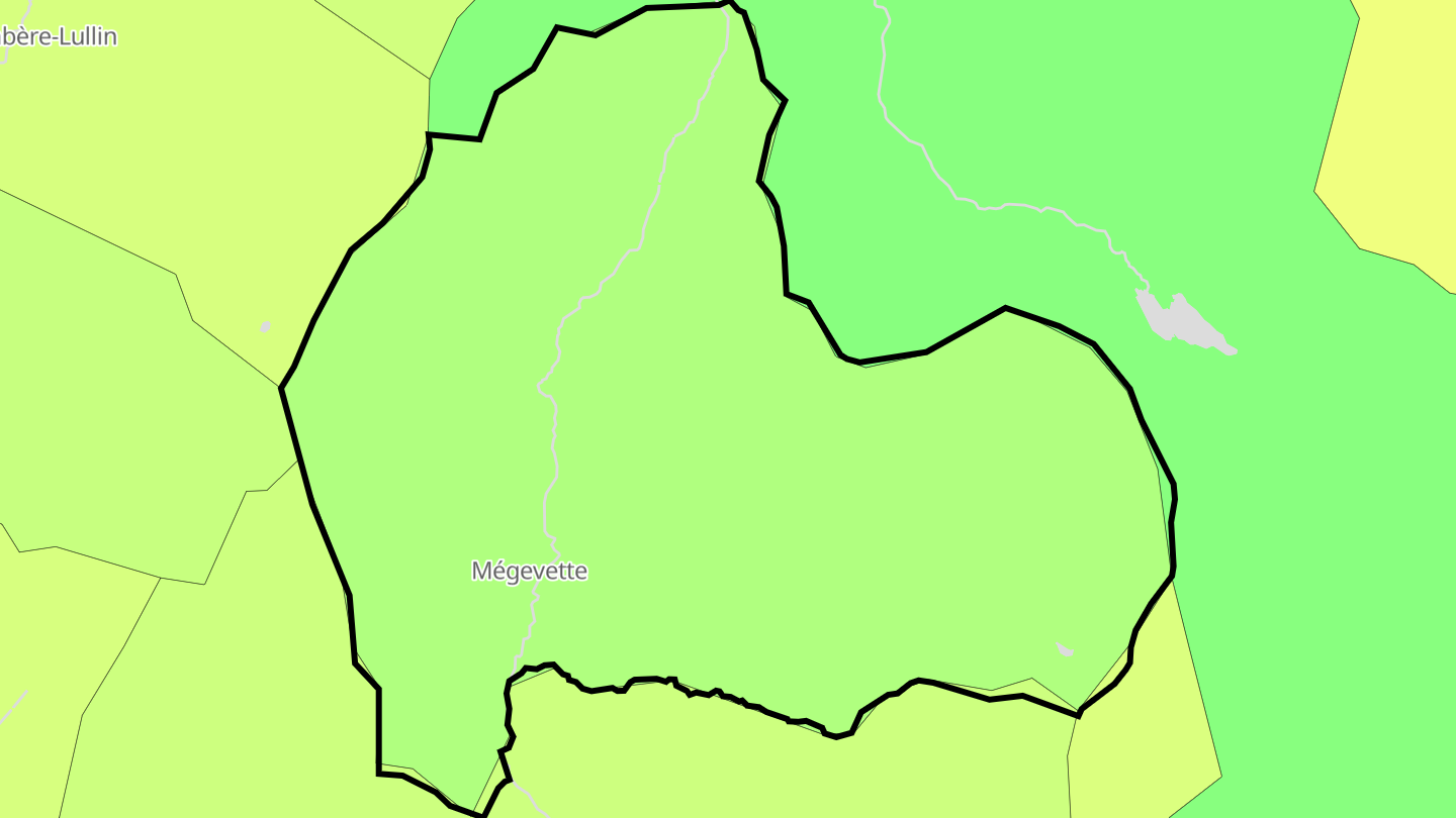 Carte des prix de l'immobilier Mégevette