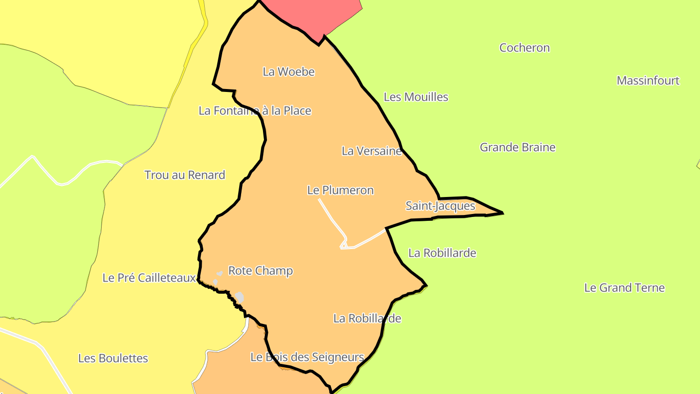 Carte des prix de l'immobilier Meillier-Fontaine