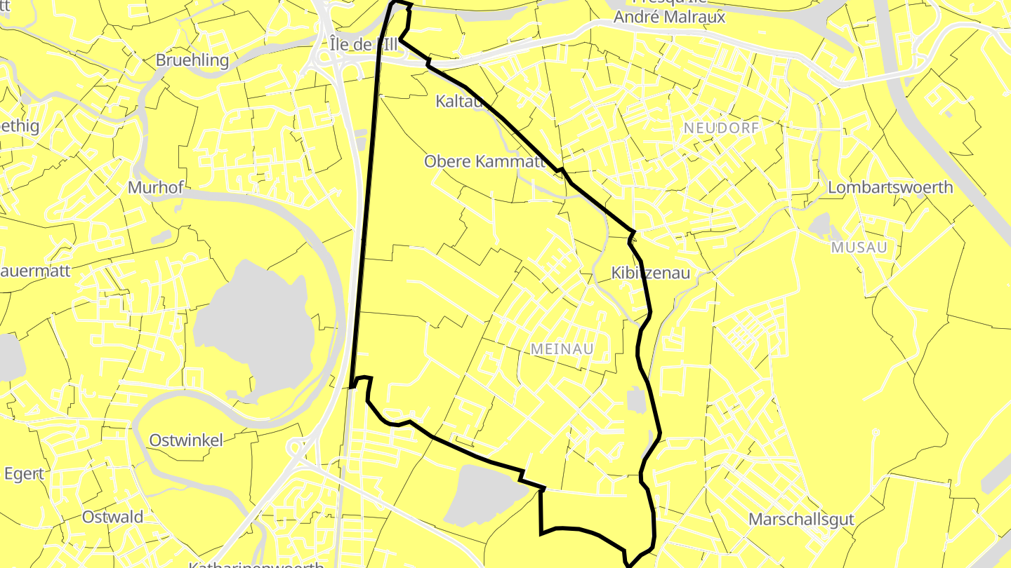 Carte des prix de l'immobilier Meinau