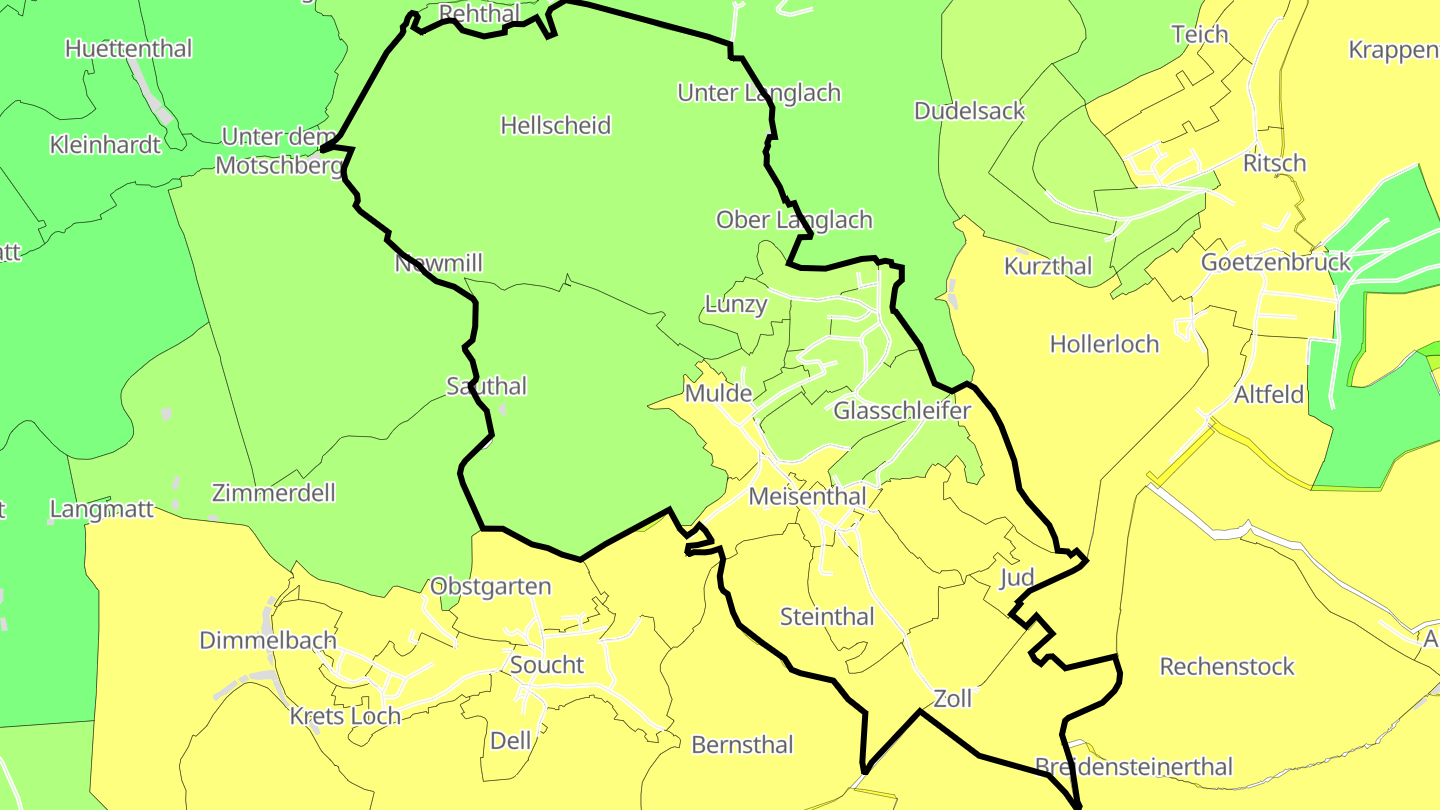 Carte des prix de l'immobilier Meisenthal