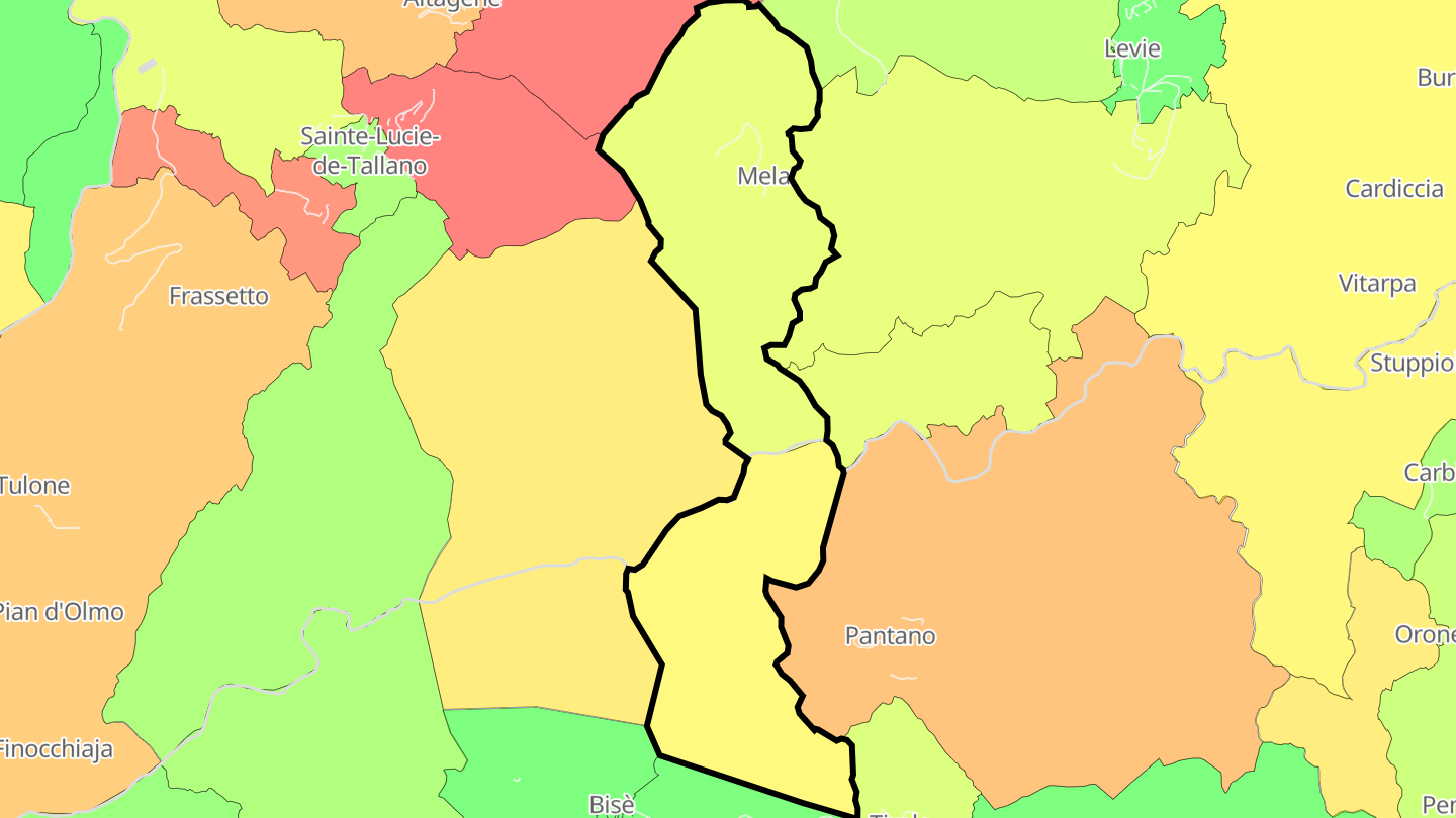 Carte des prix de l'immobilier Mela