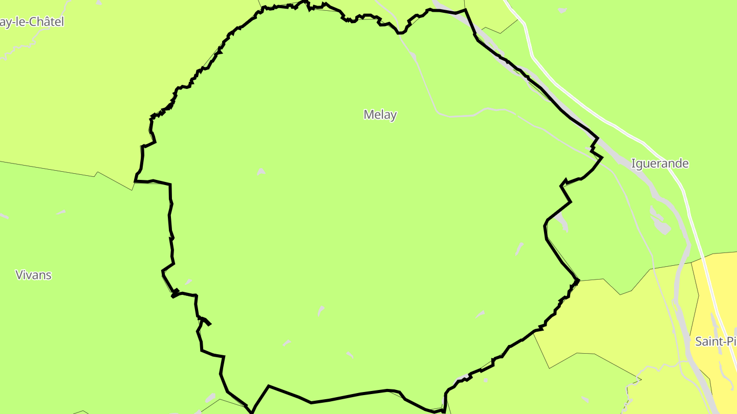 Carte des prix de l'immobilier Melay