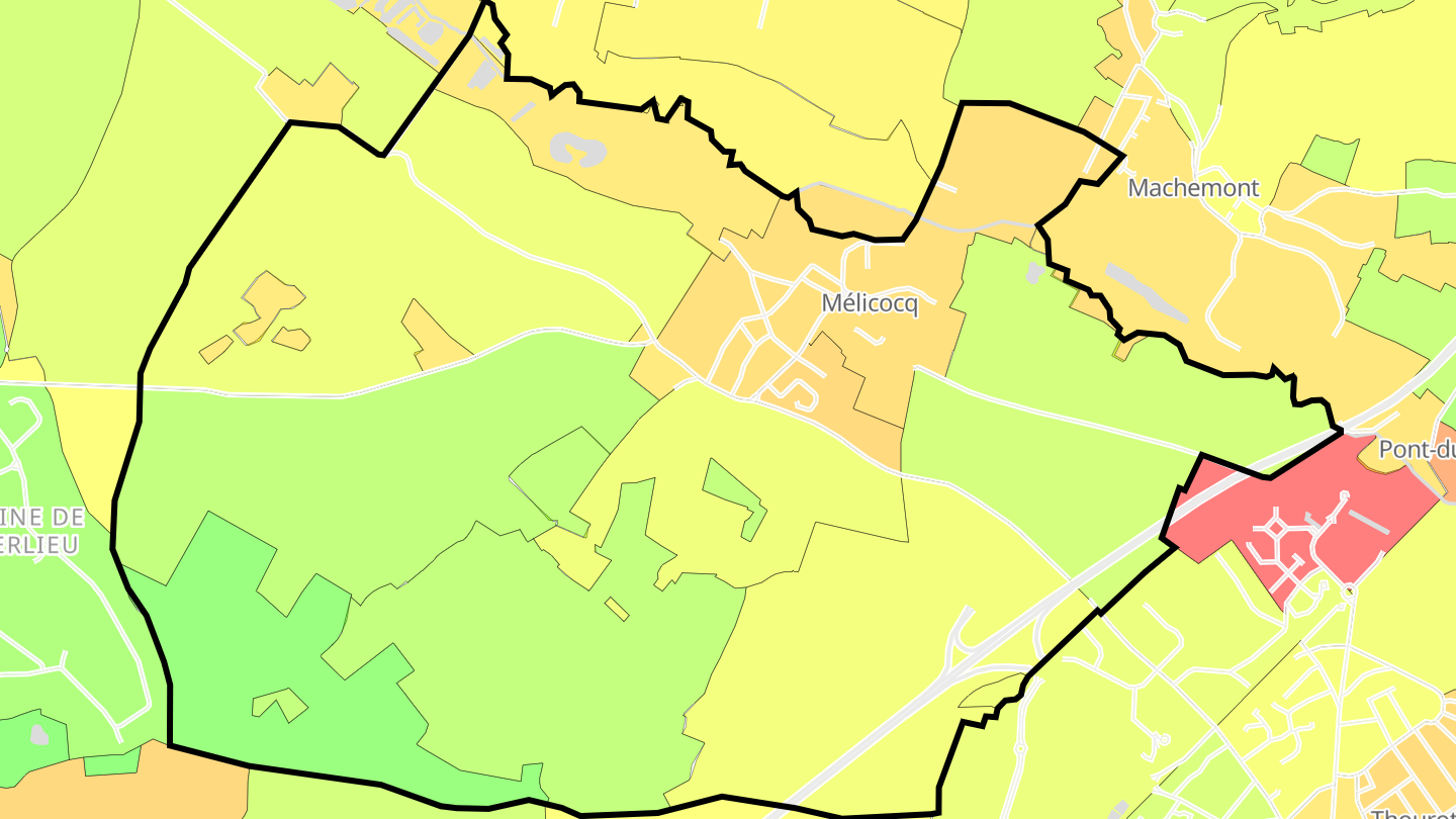 Carte des prix de l'immobilier Mélicocq